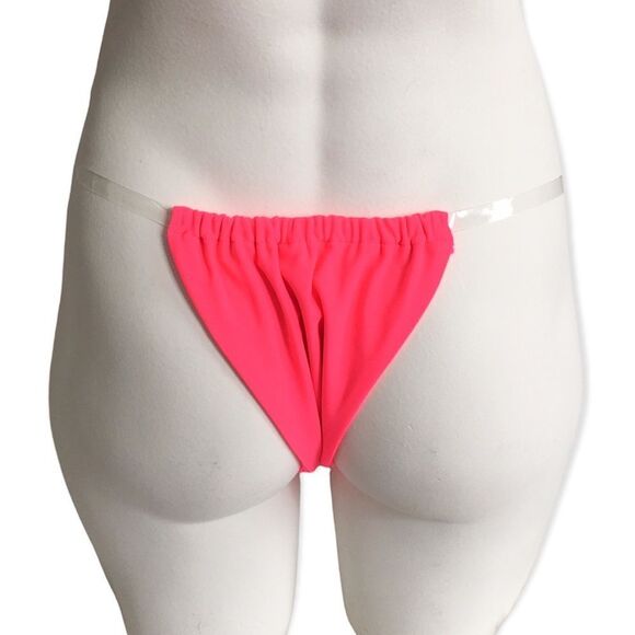 🆕No Tan Line Neon Pink Brazilian Bikini - Picture 4 of 6